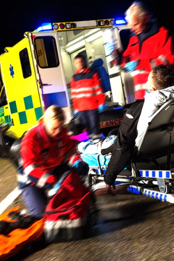 Paramedics at work