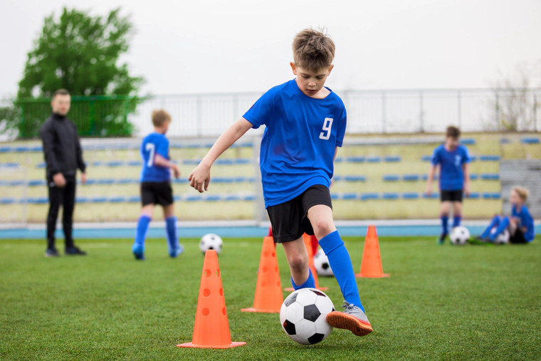 Iceland teenager plays football